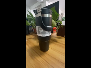 30 oz Flip Straw LidSpill Proof Tumbler Lid Thermos Cup Lid Replacement with Handle