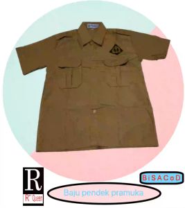 Baju pendek pramuka SD1-6