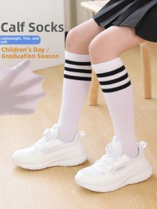 BEIYUEYIXUAN | Summer Thin Cotton Mid Calf Socks for Girls