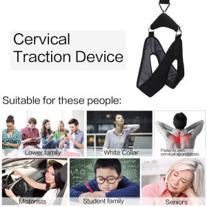 PASTSKY Bộ Dụng Cụ Treo Thiết Bị Giãn Đốt Sống Cổ Đai Kéo Cổ Điều Chỉnh Được Kéo Giãn Địu Thoáng Khí Chỉnh Cổ