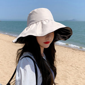 UV Protection Large Brim Foldable Fisherman Hat for Women
