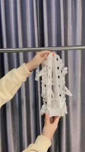 Gantungan Jemuran Jepit 24in1 - Hanger Kaos Kaki Pakaian Dalam - Gantungan Jepit Serbaguna