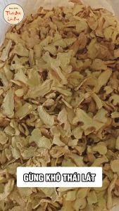 Gừng khô thái sợi 1kg gừng sạch thái lát tự chọn trà gừng thơm cay - Lãn Ông