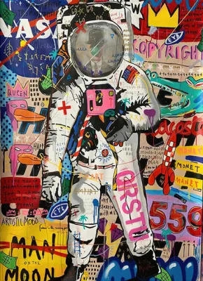 Abstract Graffiti Street Art Funny Famous Canvas Painting Posters and Print Wall Art Pictures For Living Room Home Decor Cuadros