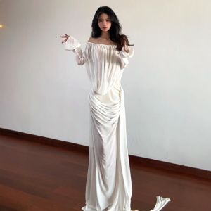 CHANGTONG | Beachwear Shoulder Strap Fitted Long Dress
