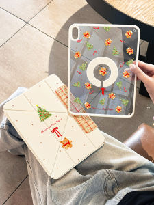 zoyu | Vỏ Bao Tablet Từ Tính Có Thể Tháo Rời Và Xoay Được Trong Suốt Chống Sốc Mỏng 11 inch