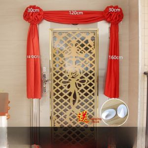 Red Hibiscus Flower Ball with Ribbon New Home Decoration Moving in Celebration Gift Creative Gift Box Red Color for Leaders/Elders