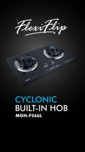 Milux 2 Burner Cooker Hob 4.6 KW MGHF266L [Classique] [ Ready Stock ]