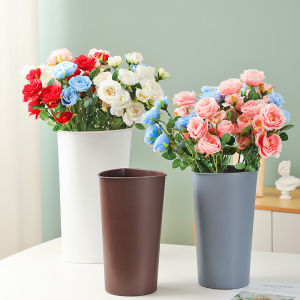Modern Simplicity Plastic Flower Vase Arrangement Fresh Flowers Bucket Awakening Bucket Home Decorations Artificial Flowers