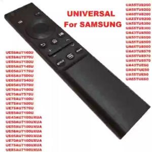 Universal Remote Control Replacement For Samsung Curved 8K UHD TV LED With Netflix WWW Prime Buttons