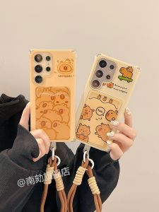 เคสโทรศัพท์ลายหมีน่ารักสำหรับ Samsung S25 Ultra S25 Edge S24 S23U S22 plus A52 S21 FE A55 Note20 A54 A53 พร้อมกระเป๋าใส่บัตร