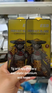 (ESD) TEMPERED GLASS PRIVACY ANTI STATIC / ANTI DUST / ANTI SPY REALME NOTE 50 / 60 Anti Statis Dan Anti Debu Pelindung Layar Anti Spy - Lazada