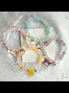 Gelang Kartun Pearl Sanrio Cinamoroll Kuromi Model Korea Gelang Manik Karakter Korean Style