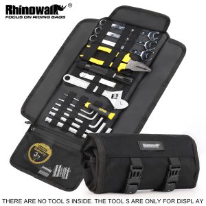 Rhinowalk | Rhinowalk Motorcycle Tool Roll Bag Portable Motor Saddlebags Side Tool Storage Bag Pouch Outdoor Travel Repair Working Tool