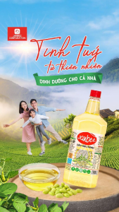 Dầu Đậu Nành Janbee Combo 2 chai 2L - Nguyên Chất 100% Không Trans Fat Tốt Cho Tim Mạch