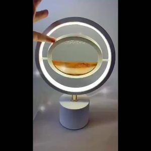 Decoration Gift Moving Quicksand Painting Art Table Lamp Lampu Meja Seni Lukisan Pasir Bergerak Hadiah Hiasan