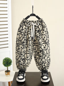 Boys Casual Long Pants Spring Autumn New Style Cartoon Lantern Pants Baby Autumn Wear Comfortable Elastic Waist Kids Long Trousers