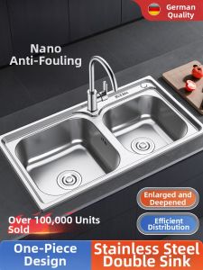 SHENYUAN | Stainless Steel Double Basin Sink 304
