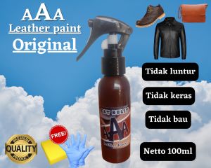 cat kulit warna coklat tua isi 100 mlcat jaket kulitcat sepatu kulitcat tas kulitcat jok kulitcat soffa kulitdan cat untuk semua bahan kulitbisa juga untuk kanvas dan suede