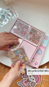 QUÀ TẶNG Combo 5 Tấm Sticker Dễ Thương Trang Trí Sách Vở Điện Thoại Cốc Laptop