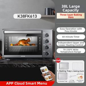 [China Plug Adapter Needed] Supor | Multifunctional Air Fryer Steam Oven Big Capacity
