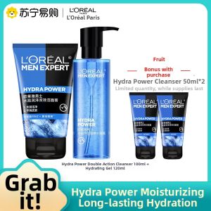 LOreal Mens Water Energy Moisturizing Hydrating Mist Facial Toner Gel Refreshing Repairing Skin Care Routine for Men