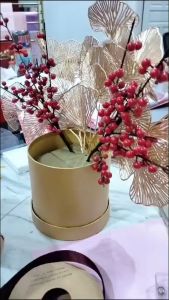 Bloom Box Flower Round D15T15 / Kotak Bulat Bunga / Kotak Kado GB047