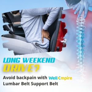 Wellempire Lumbar Belt LumbarBeltSupport / backpain /  Air Powered lumbar belt support Backpain relief Posture Corrector Decompression belt bad posture