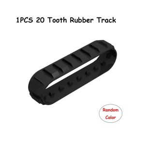 MOC 20 Tooth Rubber Track Tire Wheel Compatible With Building Blocks Assemble Particles Brick Educational Toys 43903 55981 55982
