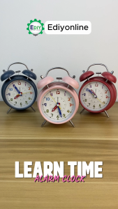 【Kids Learn Time】 Alarm Clock Loud Sound Twin Bell Bedroom Table Jam Tidur Loceng Klasik Digital LED 闹钟