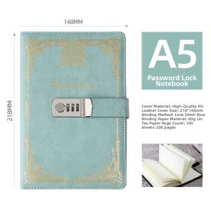 Jiaxun | Retro Zodiac Creative Lock Password Notebook