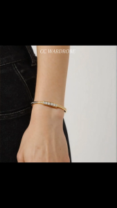 CC Wardrobe Premium 18K Gold Plated Diamond Bracelet Luxury Korean Fashion Jewelry
