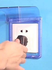 DADIDU Pengaman StopKontak Tempel Dinding Kotak Cover StopKontak Dinding Anti Air - Box Alat Pengaman Lubang Listrik Dari Anak Bayi