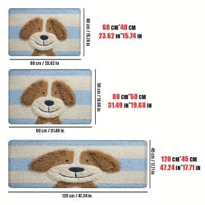 VIKAMA Cute Beagle Dog Print Floor Mats Are Suitable For Entrance And Exit Bathroom Kitchen And Home Decoration Carpet