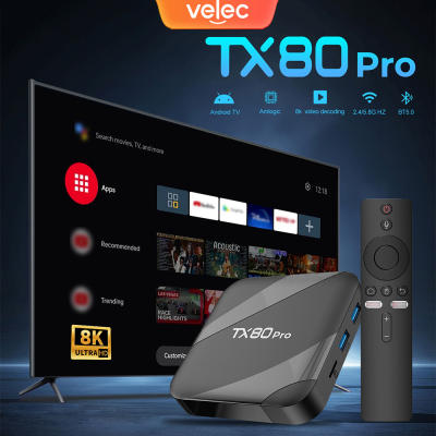 Velec Android 16 Smart TV Box 16+256GB 8K Video Decoding Streaming with Dual-Band WiFi High-End Home