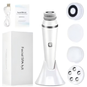 4 in 1 Electric Facial Cleansing Brush Waterproof IPX7 Face Massager Cleansing Device for Deep Cleaning Removal Blackhead Pore
