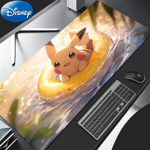 Bandai | 90x40cm Mouse Pad P-Pokemon Pikachu Computer Extended Gamer Mousepad Laptop Desk Mouse Mat Gaming Keyboard Rubber Durable Carpet