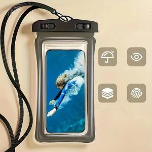 【TO】Mobile Phone Waterproof Bag With Touch Screen Swimming Self-sealing Bag Drifting Transparent Waterproof Mobile Phone Case