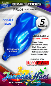 5Grams Cobalt Blue Dynamic Pearl Effect Mica Pigment Powder for Paint Powdercoat Binder PRL03