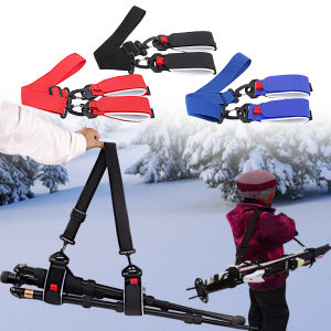 Ski Carrier Strap Fixed Strap Men Women Nylon Ski Shoulder Carrier Lash for Outdoor Sports Ski Board Ski Snowboard Accessories