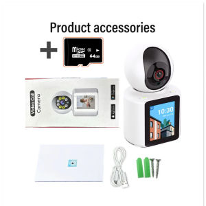 Wifi security camera with 3MP mobile video screen intelligent CCTV camera bidirectional 2.8-inch IPS screen with 360