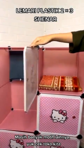 Lemari Plastik 6 Pintu /Lemari Pakaian/Lemari Baju Portable/Lemari Pakaian Portable Lemari Serbaguna