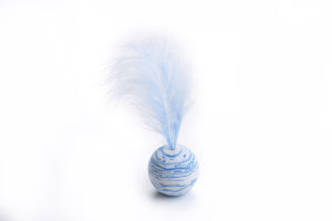 Cat Toy Star Ball Plus Feather EVA Material Light Foam Ball Throwing Funny Toy Star Texture Ball Feather Toy For Dog Cat Supplie