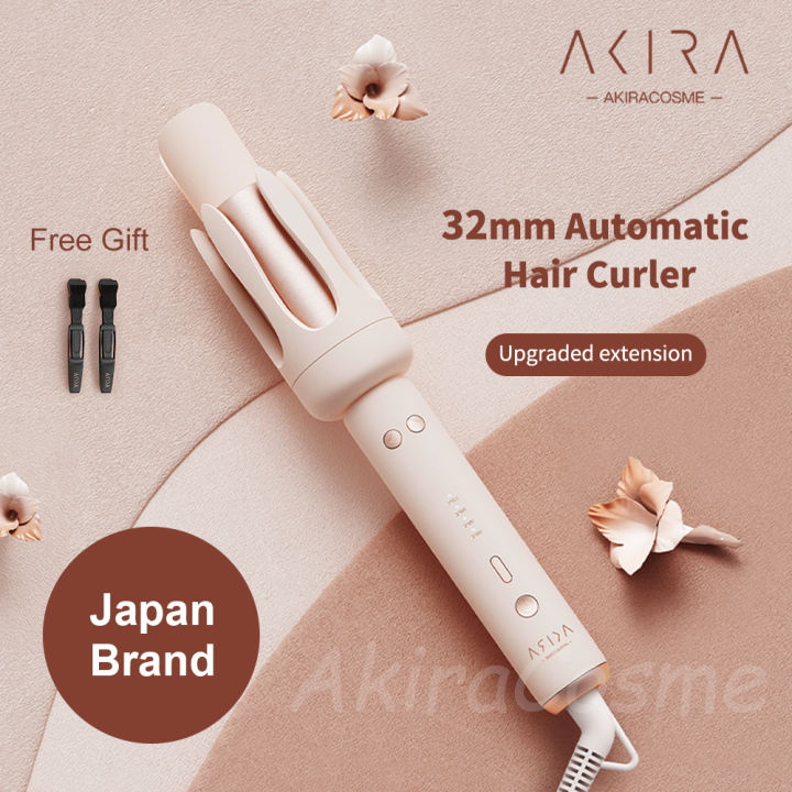 Japan AKIRA Automatic Curling Iron Negative Ions Hair Curler Portable Hair Flat Curling Irons Wands Daily Big Wave Styling Tools for Lady Girl Gift Birth Present Lazada PH