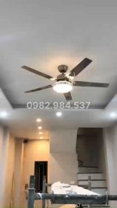 (Ảnh thật-Lõi Đồng)Quạt trần đèn trang trí 5 cánh thép siêu mát-Động cơ 6 số tiết kiệm điện-Đèn 3 chế độ thích hợp lắp phòng khách-phòng ngủ