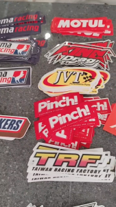 Pinch Motorcycle Sticker - TRF Taiwan Racing Factory 4pcs