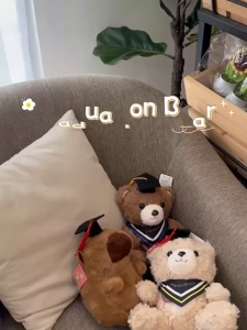 Cute Graduation Plush Bear & Capybara for Convocation Events Convo (Graduasi Konvokesyen)