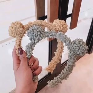 NICE CHILD Bando Karakter Telinga Beruang Bear Bulu Korea Kekinian Aksesoris Rambut Murah