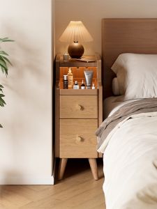 ZHUSHANXIA | Real Wood Narrow Nightstand 20cm