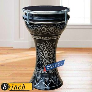 Dumbuk Pinggang 8 inch Gold Hitam Mika Hitam